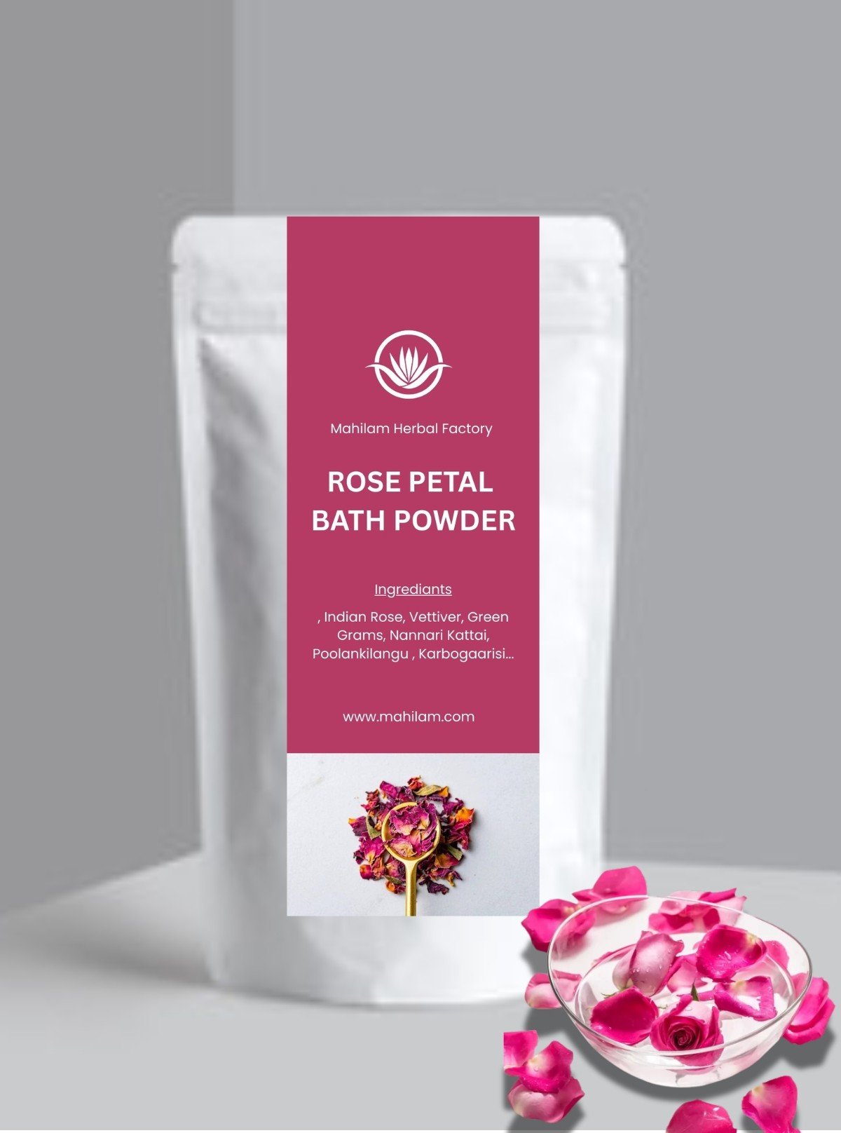 ROSEPETAL BATH POWDER - 100g